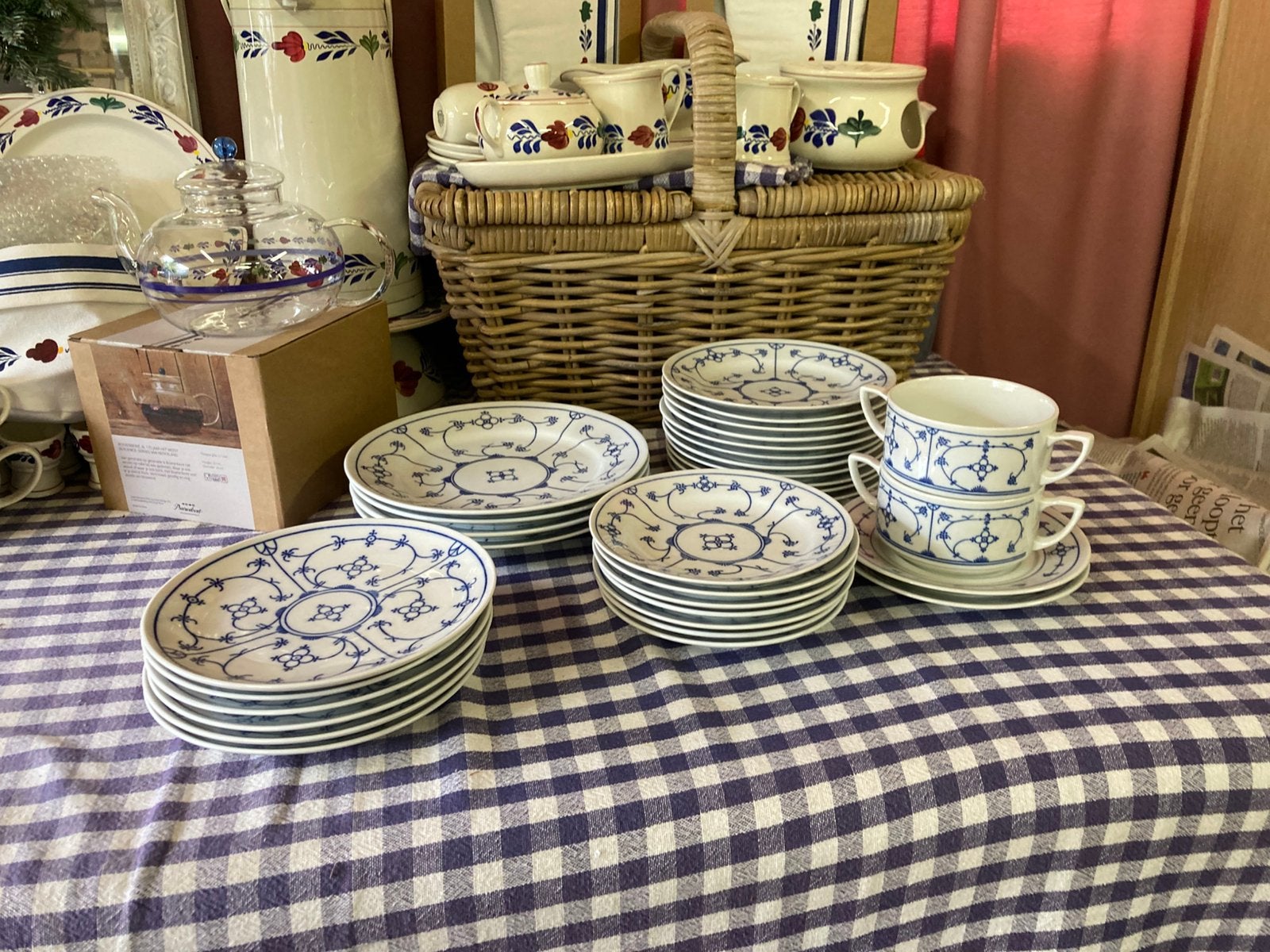 Blau saks jager servies van alles wat, Overige typen, Ophalen of Verzenden, Zo goed als nieuw, Overige stijlen