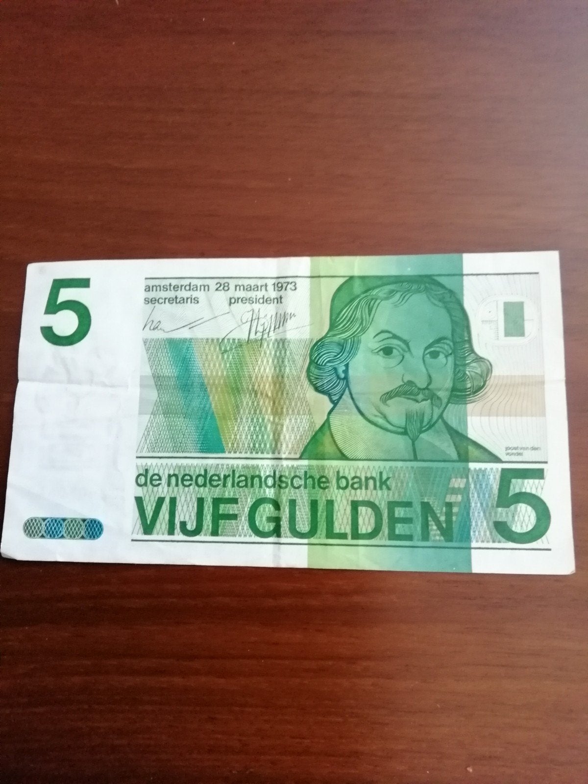 5 Gulden biljet uit 1973 - De Nederlandse Bank, Postzegels en Munten, Ophalen, 5 gulden, Los biljet
