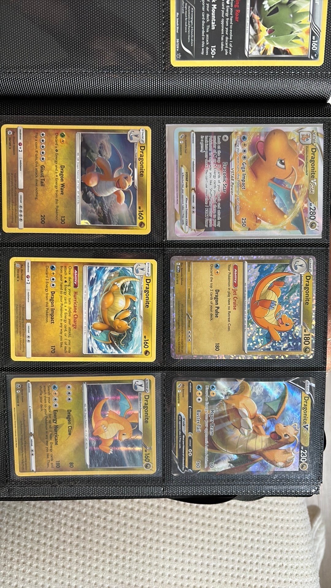 Pokemon dragonite kaarten set van 6, Ophalen of Verzenden, Zo goed als nieuw, Meerdere kaarten
