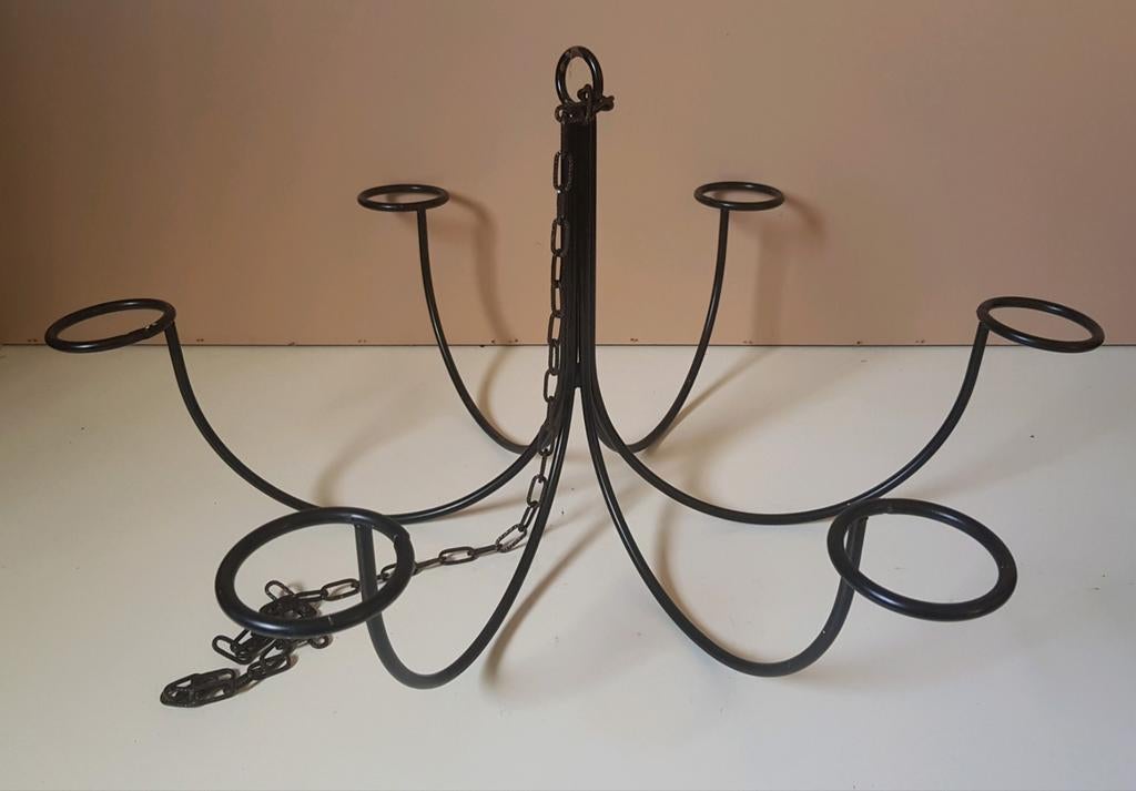 Zwarte kandelaar om op te hangen, Antiek en Kunst, Ophalen of Verzenden