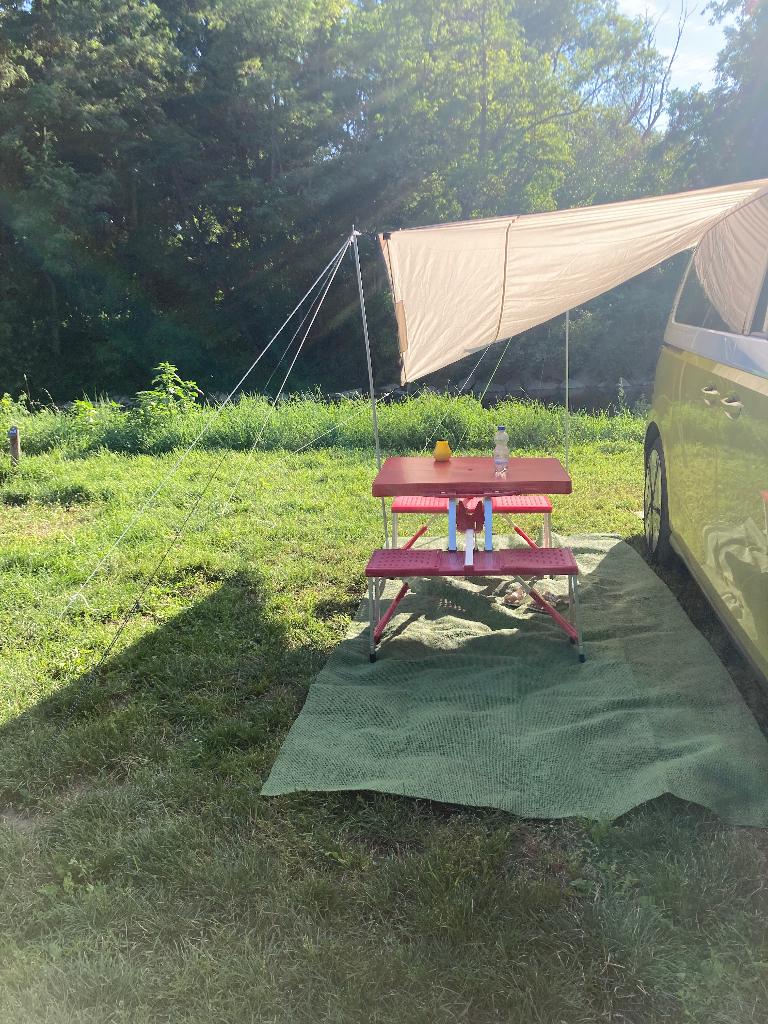 Eurotrail Tarp zonnescherm Carside Safari, Ophalen