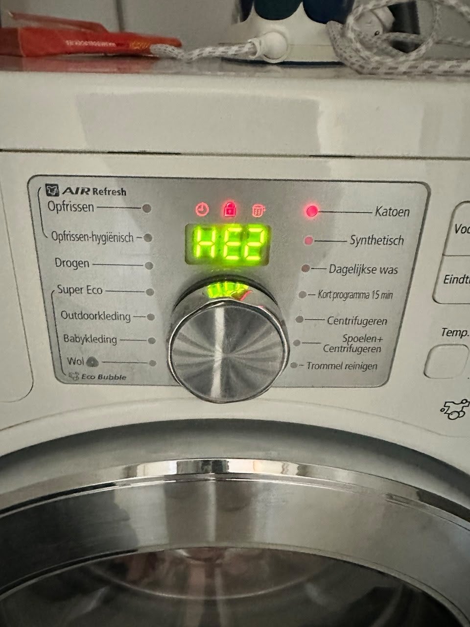 Samsung Wasmachine (wassen werkt, droogfunctie defect), 8 tot 10 kg, Ophalen, Gebruikt, 85 tot 90 cm