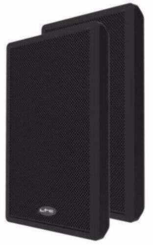 Slanke en extra platte muur speakers 2 x 60 Watt Black