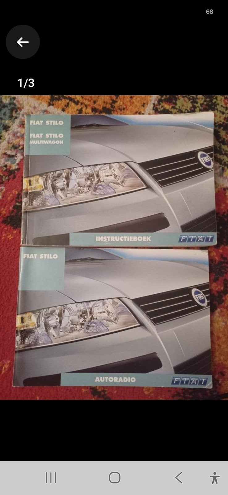 FIAT Stilo instructieboek, Boeken, Auto's | Boeken, Ophalen of Verzenden, Gelezen