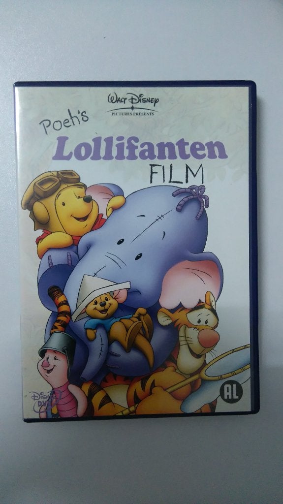 Winnie de Poeh poeh's Lollifanten film dvd Disney tekenfilm, Alle leeftijden, Verzenden, Gebruikt, Overige soorten