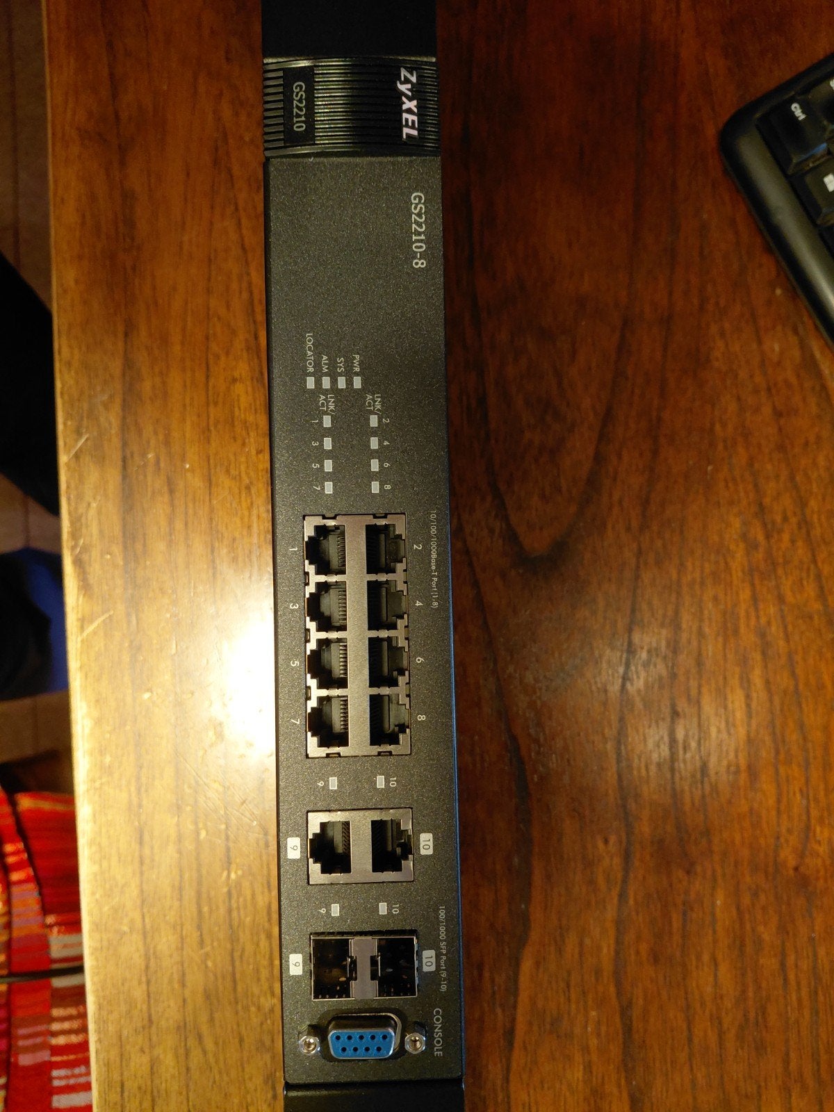 Zyxel GS2210-8 Gigabit Managed Switch - 8 poorten, Computers en Software, Ophalen of Verzenden, Zo goed als nieuw