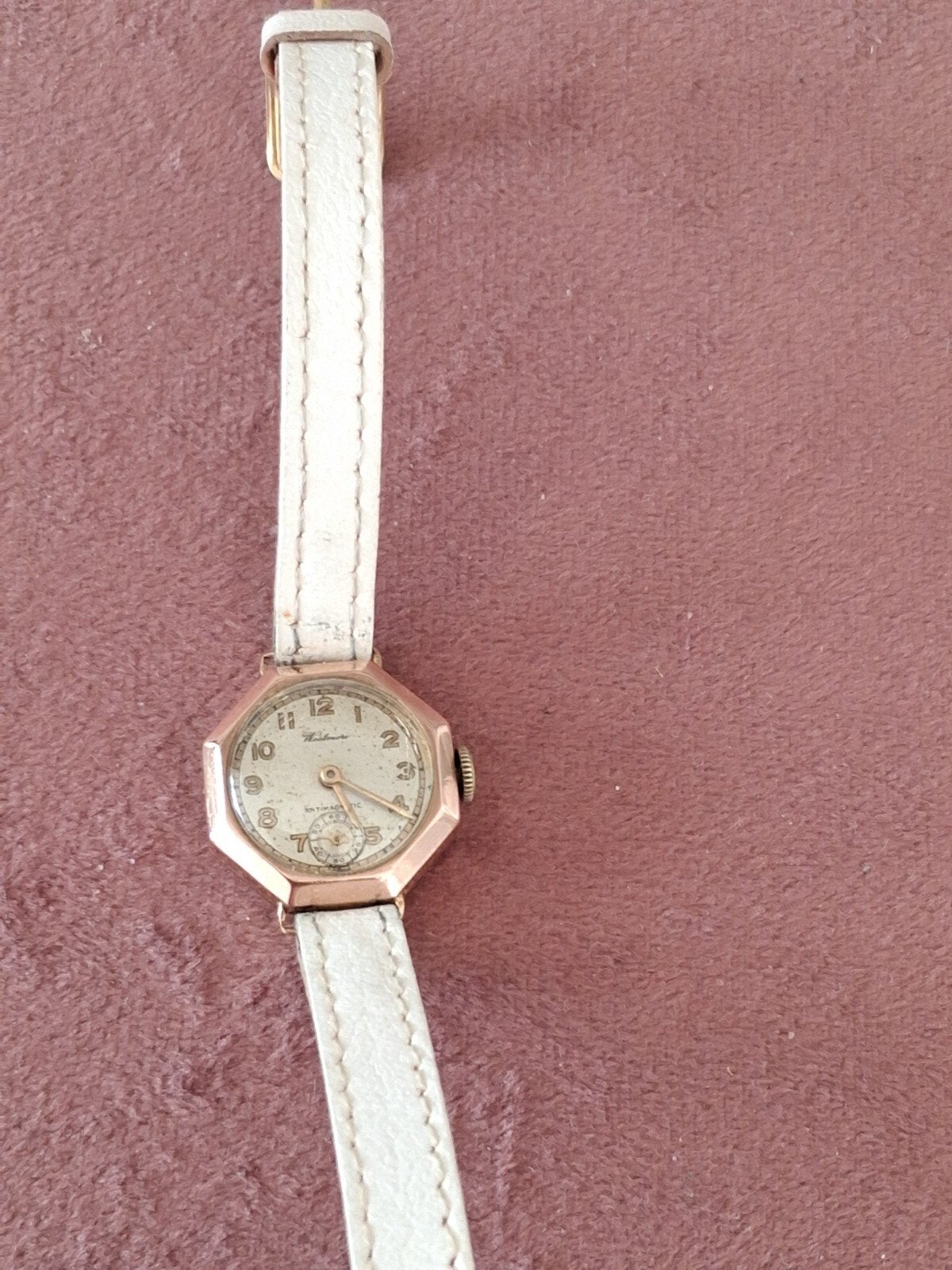Antieke 9 karaat gouden Westmore dames horloge, Ophalen of Verzenden