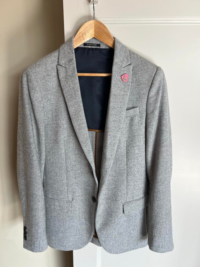 Scotch & Soda Colbert Jasje Blazer Maat M Grijs, Ophalen of Verzenden, Gedragen, Maat 48/50 (M), Grijs