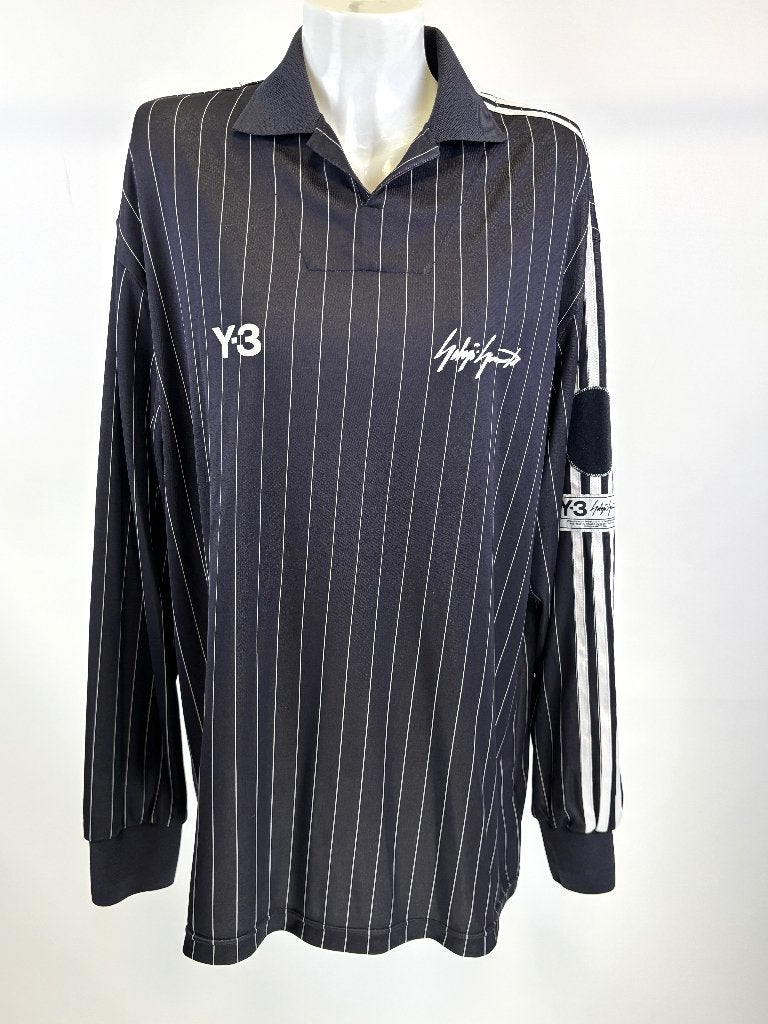 Y-3 YOHJI YAMAMOTO for ZIDANE zwart streep NIEUW top Maat M, Maat 38/40 (M), Zwart, Ophalen of Verzenden, Zo goed als nieuw