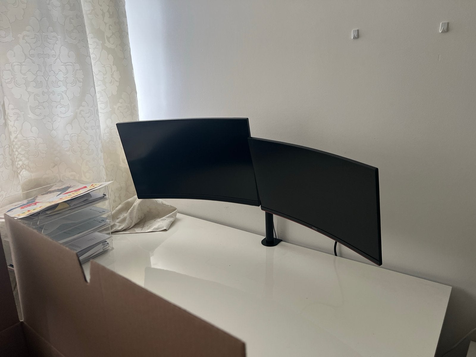 MSI en AOC curved gaming monitoren met monitorarm, Computers en Software, Monitoren, Ophalen, Gebruikt, Curved, Gaming