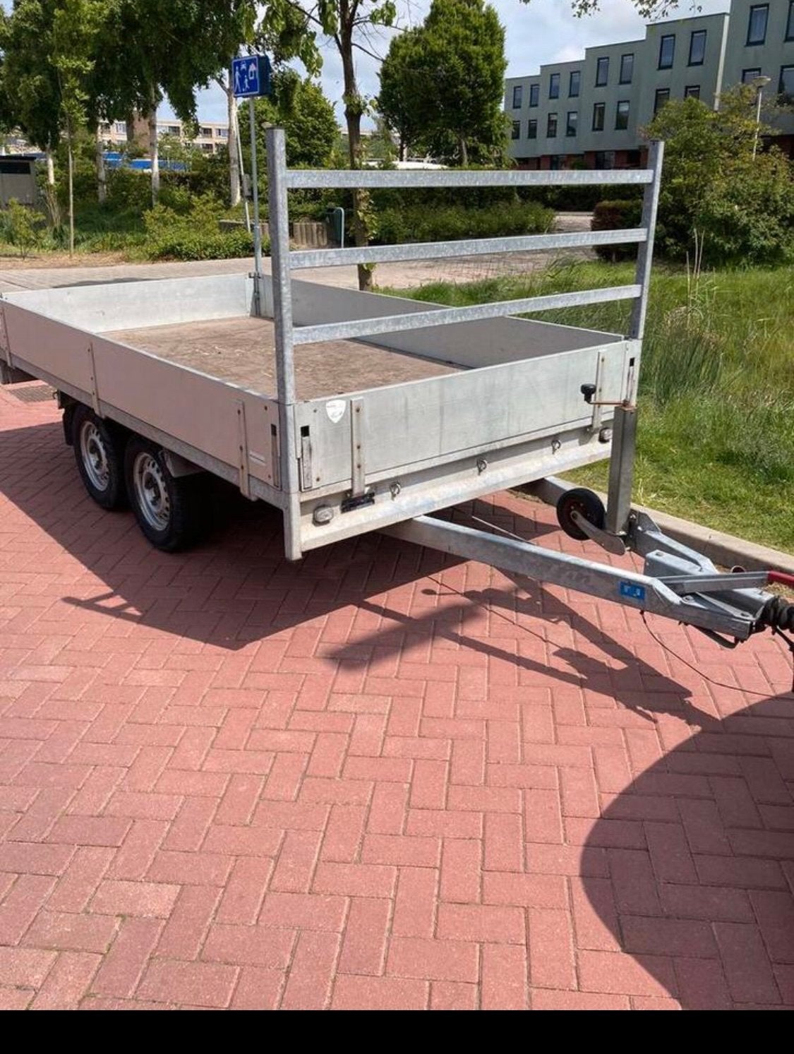Aanhanger 1800x3300 in nette staat, Ophalen, Gebruikt
