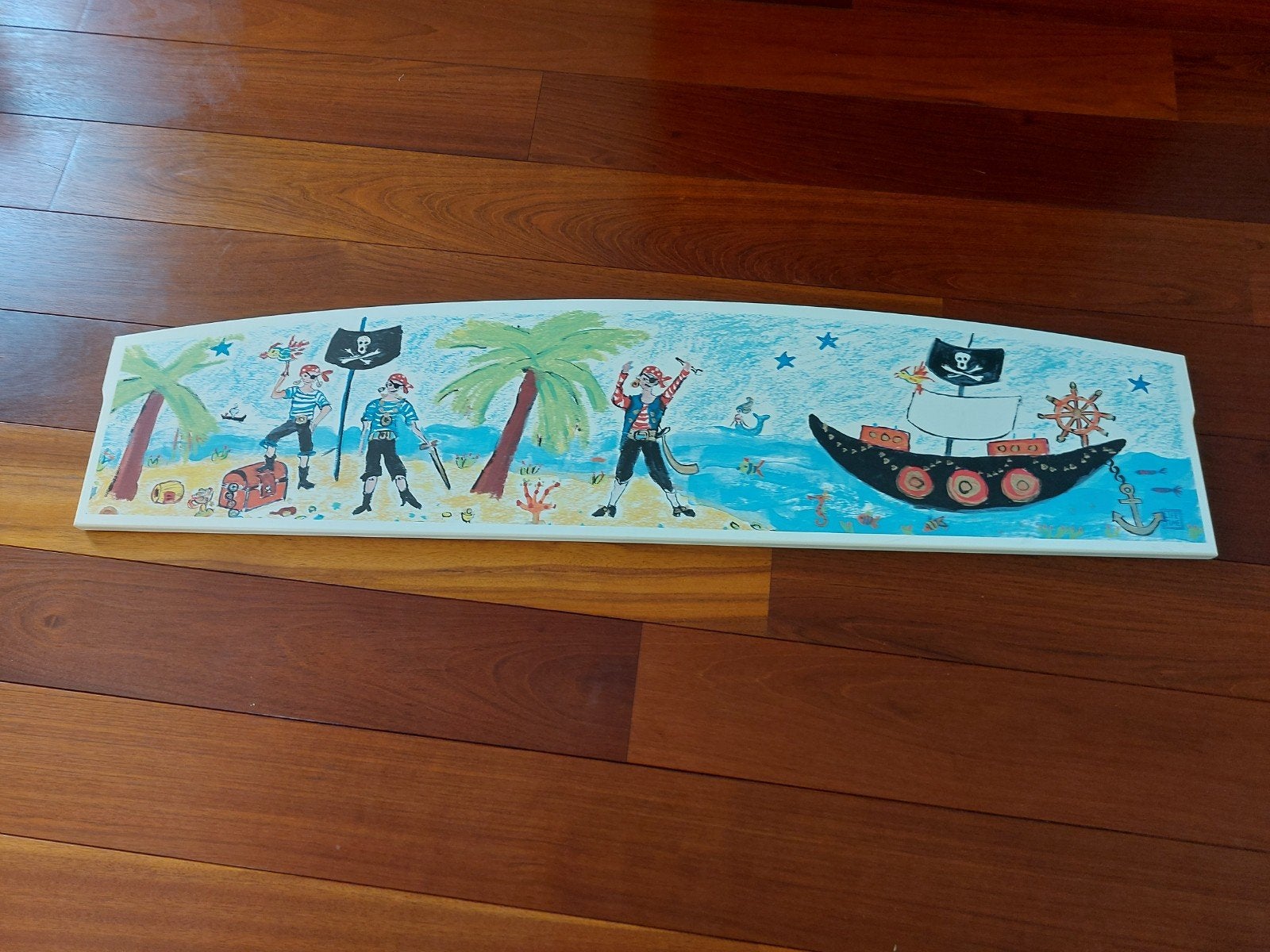 Bed rand piraten plank., Ophalen