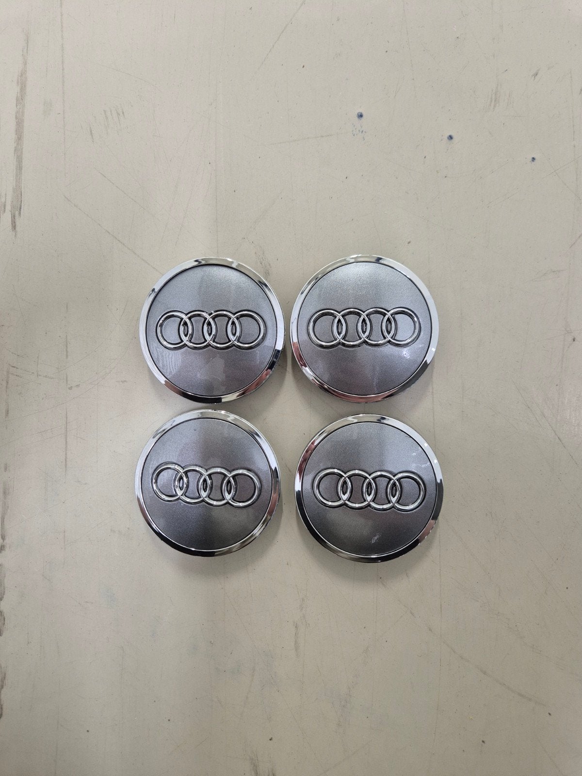 Audi Naafdoppen - 61mm (Set van 4), Auto diversen, Wieldoppen, Ophalen of Verzenden, Nieuw