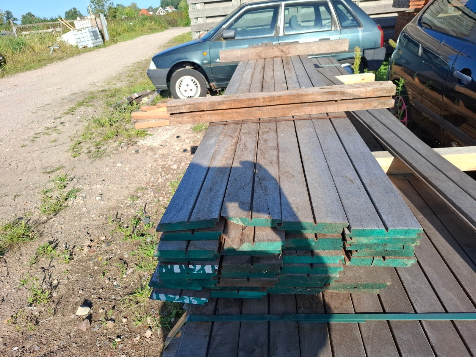 partij 35 st 395 cm termowood vlonder gevelbekleding bezorge, Ophalen, Nieuw, 250 cm of meer, Planken