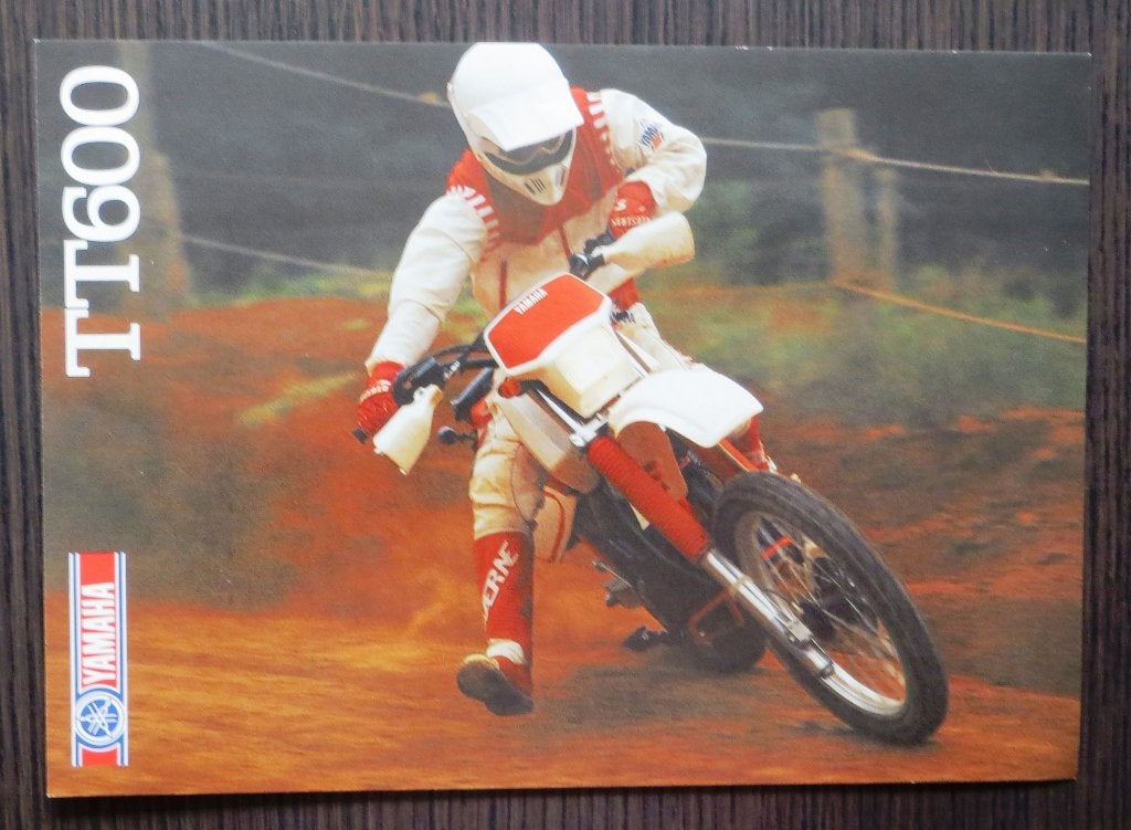 Flyer Yamaha TT 600 - 1987 - 2 blz (Engels), Verzenden, Yamaha