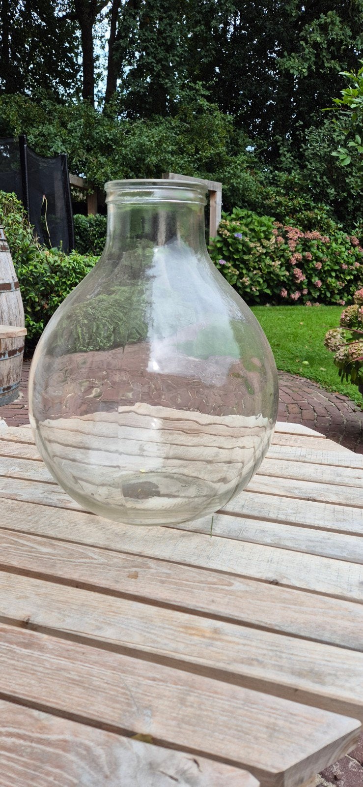 Grote glazen vaas/fles - Decoratief en veelzijdig, Ophalen