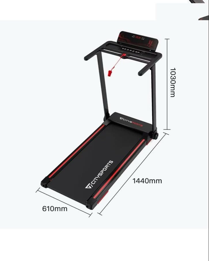 Citysports Loopband - Compact en Opvouwbaar