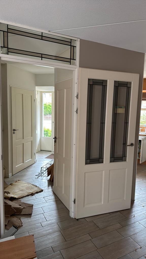 Deur met kozijn direct af te halen, Huis en Inrichting, Ophalen, Zo goed als nieuw, Laminaat