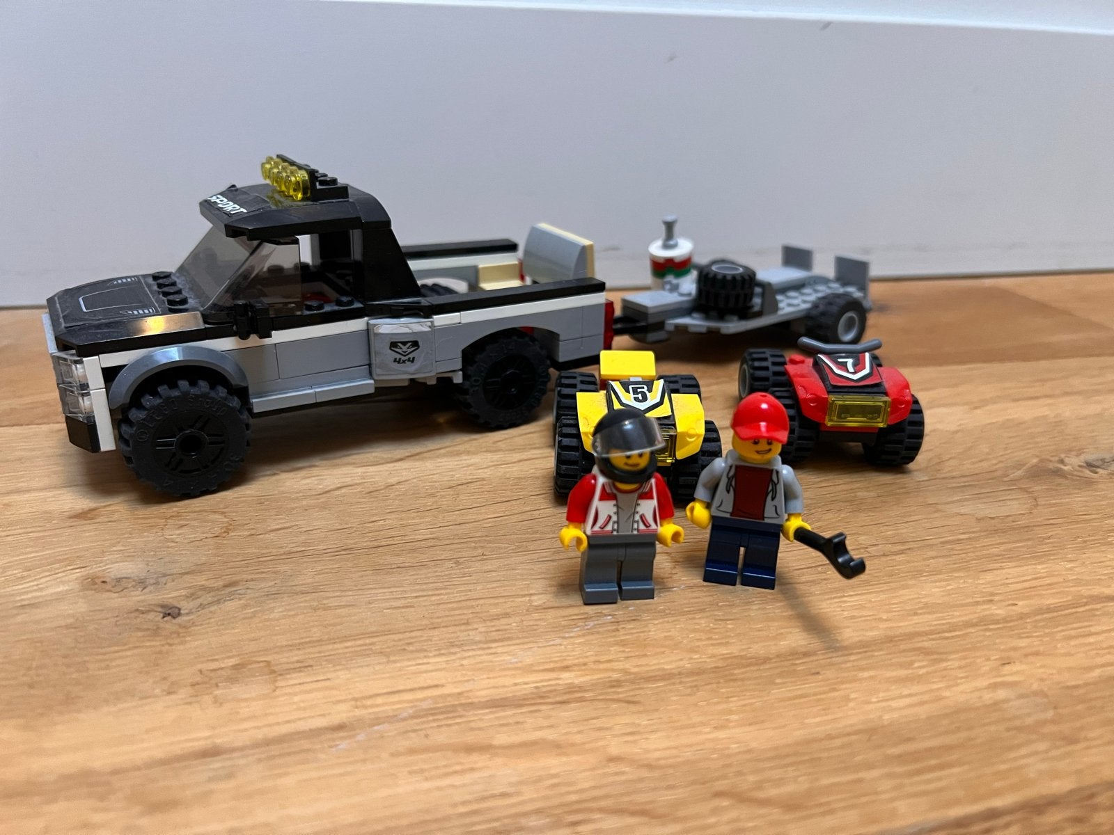 Lego City 60148 ATV Raceteam met pick-up en 2 minifiguren, Lego, Ophalen of Verzenden, Compleet, Complete set