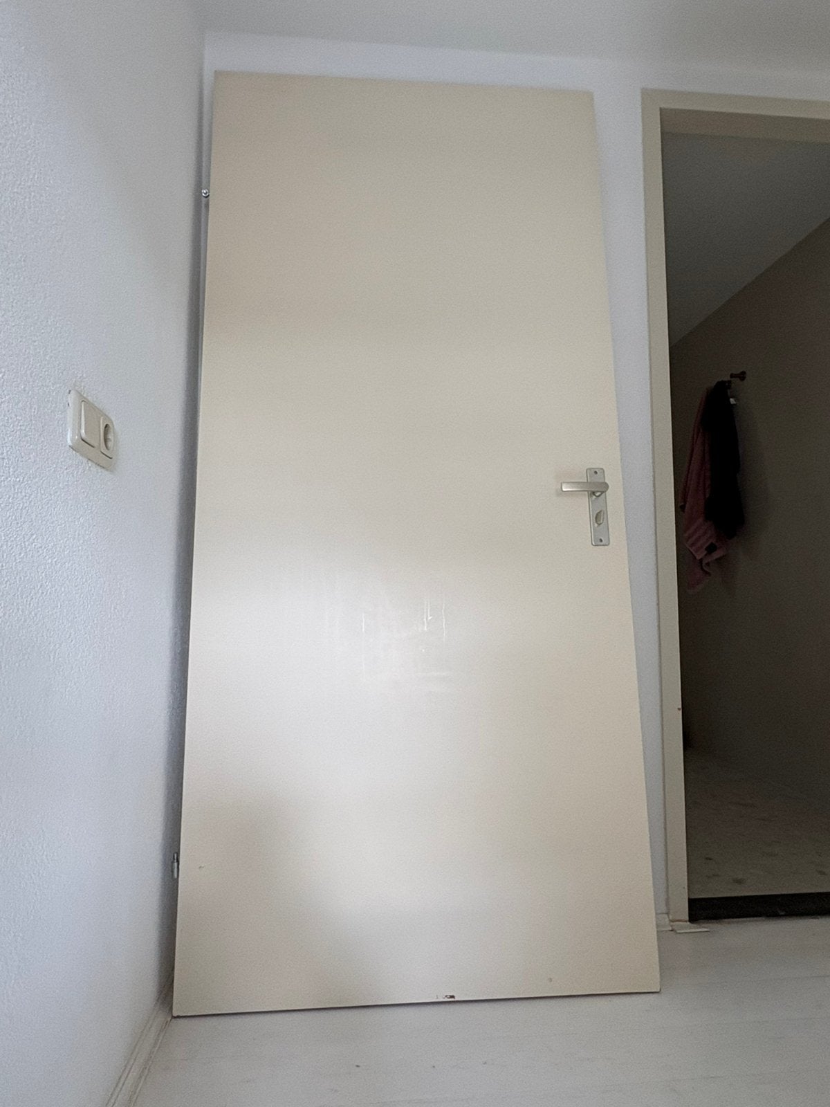 Gratis (badkamer) deur, opdekdeur, Ophalen, Zo goed als nieuw, Binnendeur, 200 tot 215 cm