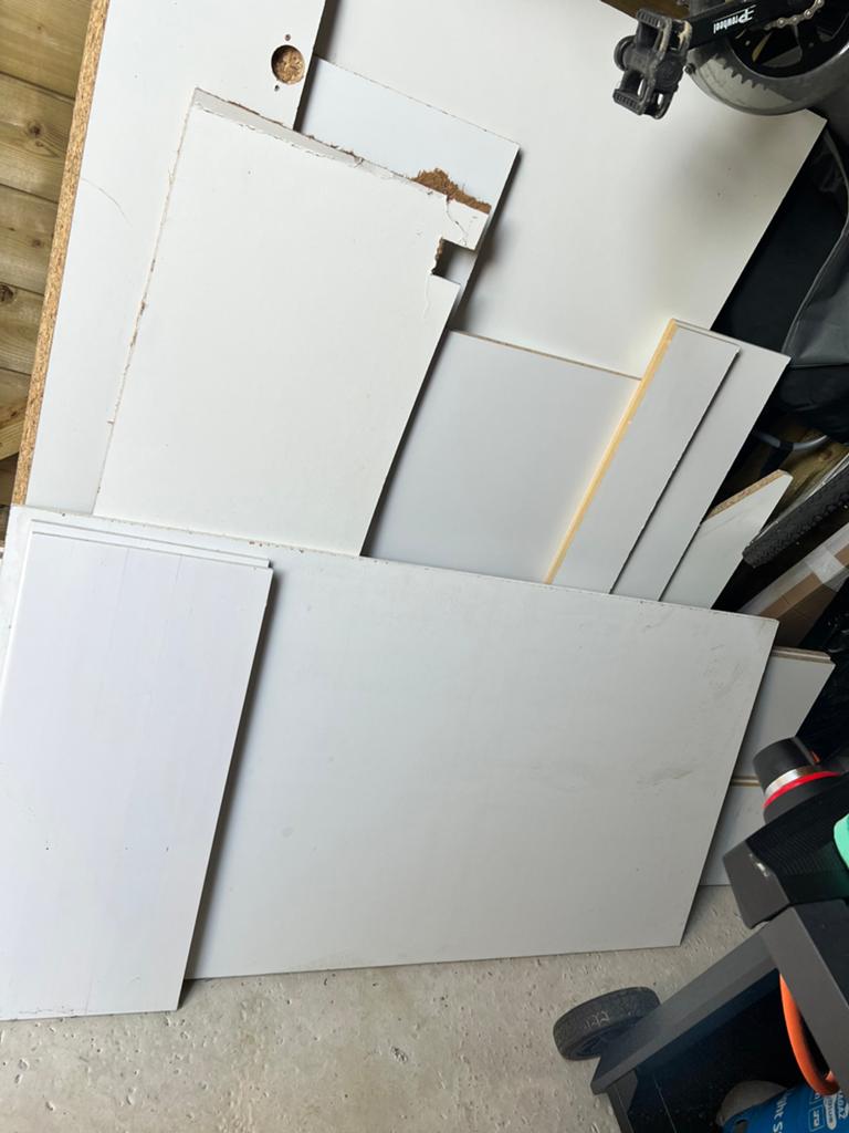 Gratis MDF/houten panelen af te halen – z.s.m., Doe-het-zelf en Verbouw, Platen en Panelen, Ophalen, Nieuw