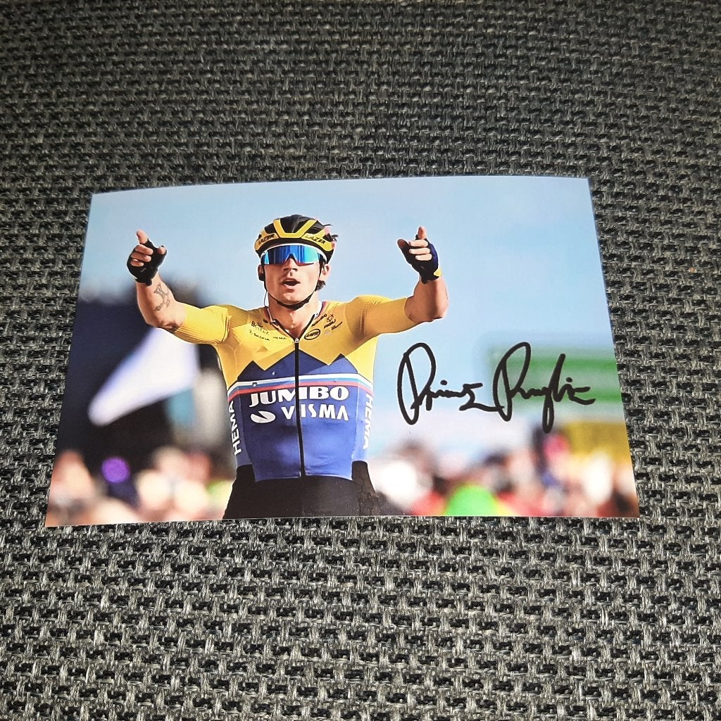 Primoz Roglic - Tour # Foto met handtekening (print), Ophalen of Verzenden, Nieuw, Overige sporten, Overige typen