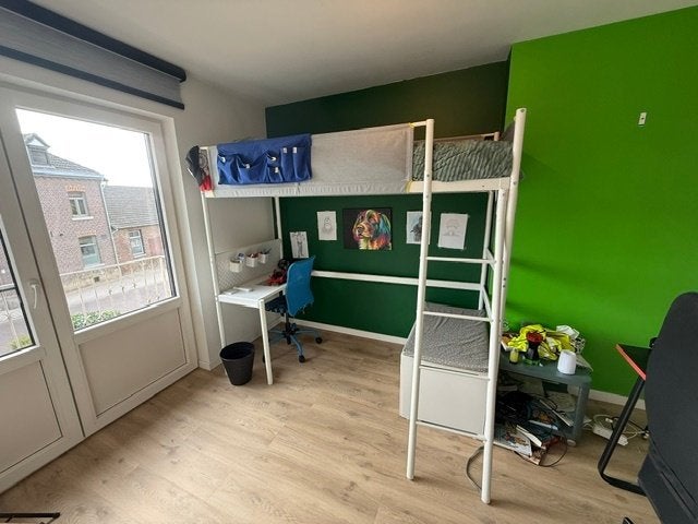 Hoogslaper met bureau en opbergruimte, Ophalen, Gebruikt, Hoogslaper, Eenpersoons