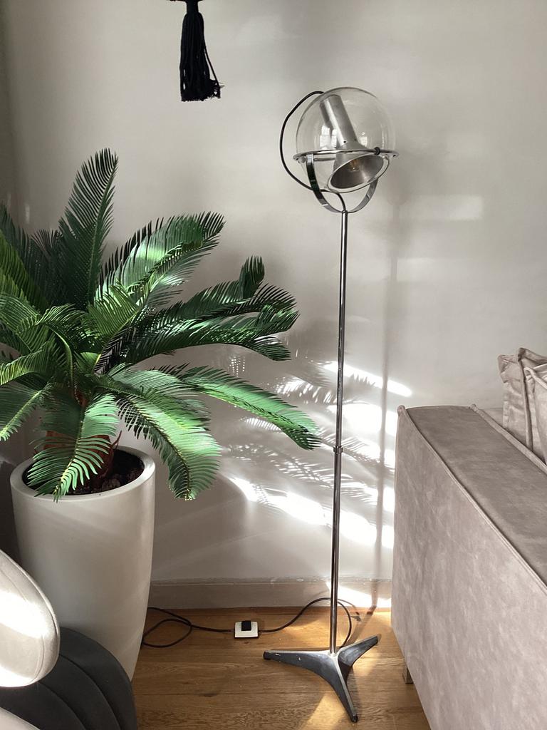 Prachtige Raak vloer lamp. Frank Ligtelijn 1960, Ophalen, Zo goed als nieuw, 150 tot 200 cm