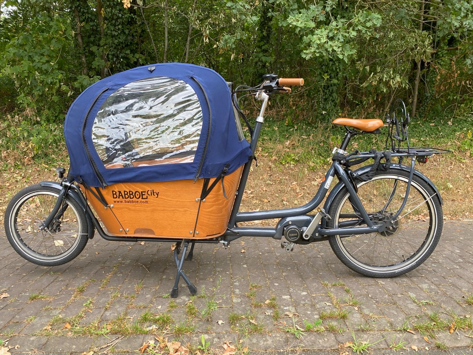 Babboe City elektrische bakfiets met 500Wh accu, Elektrisch, Zo goed als nieuw, 2 kinderen, Schijfrem