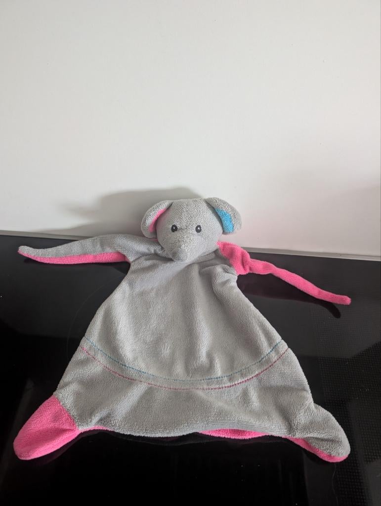 Knuffeldoek muis rose grijs, Ophalen of Verzenden, Zo goed als nieuw, Overige typen