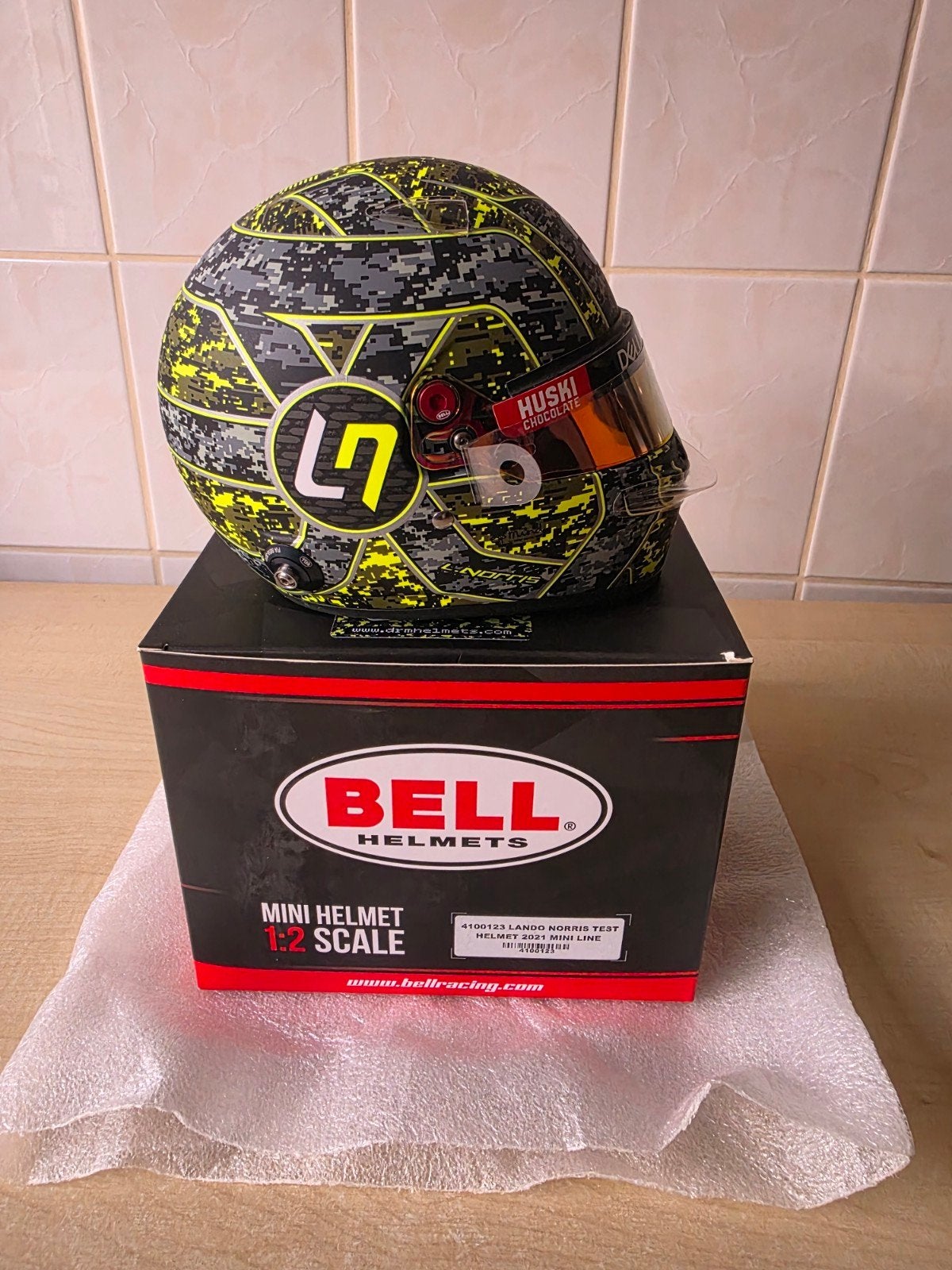Lando Norris 2021 Glitch helm, Ophalen of Verzenden, Nieuw, Formule 1