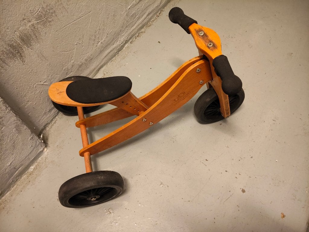 Houten driewieler Kinderfeets, Ophalen, Gebruikt, Loopfiets