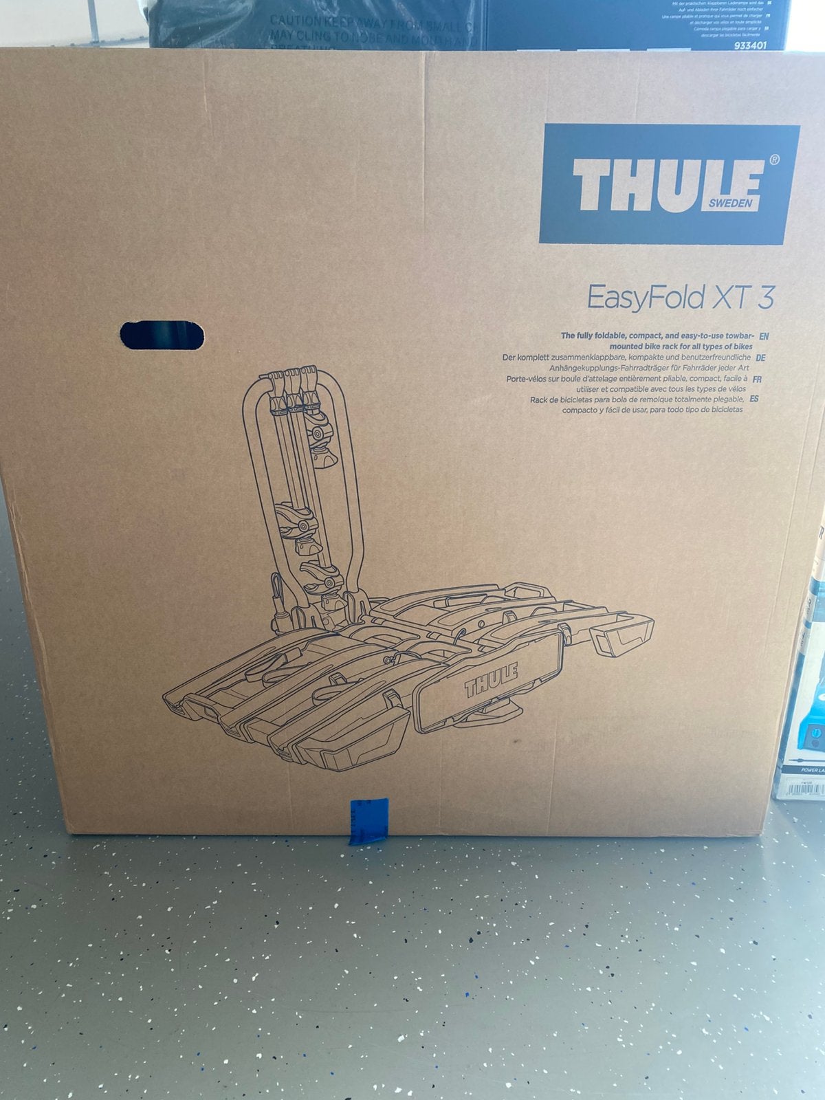 Thule Easyfold XT 3 + XT Loading Ramp + XT Carrying Bag, Auto diversen, Ophalen, 3 fietsen of meer, Nieuw, Brede banden