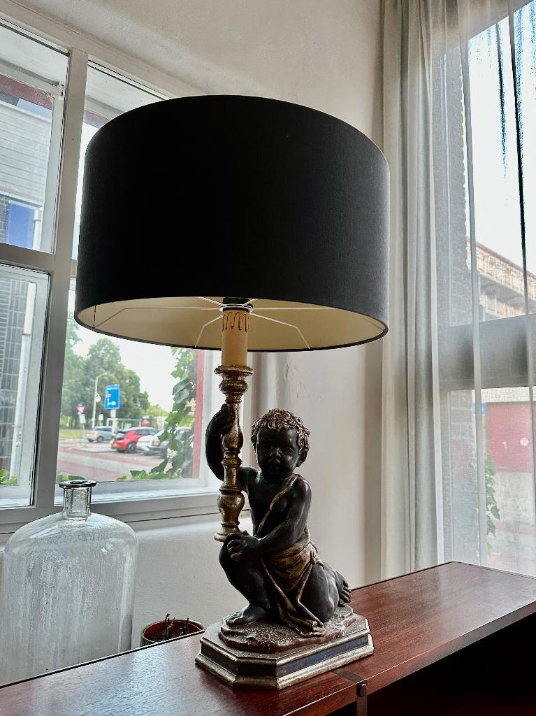 SALE Antieke/art nouveau tafellamp, Victoriaanse schemerlamp, Antiek en Kunst, Ophalen