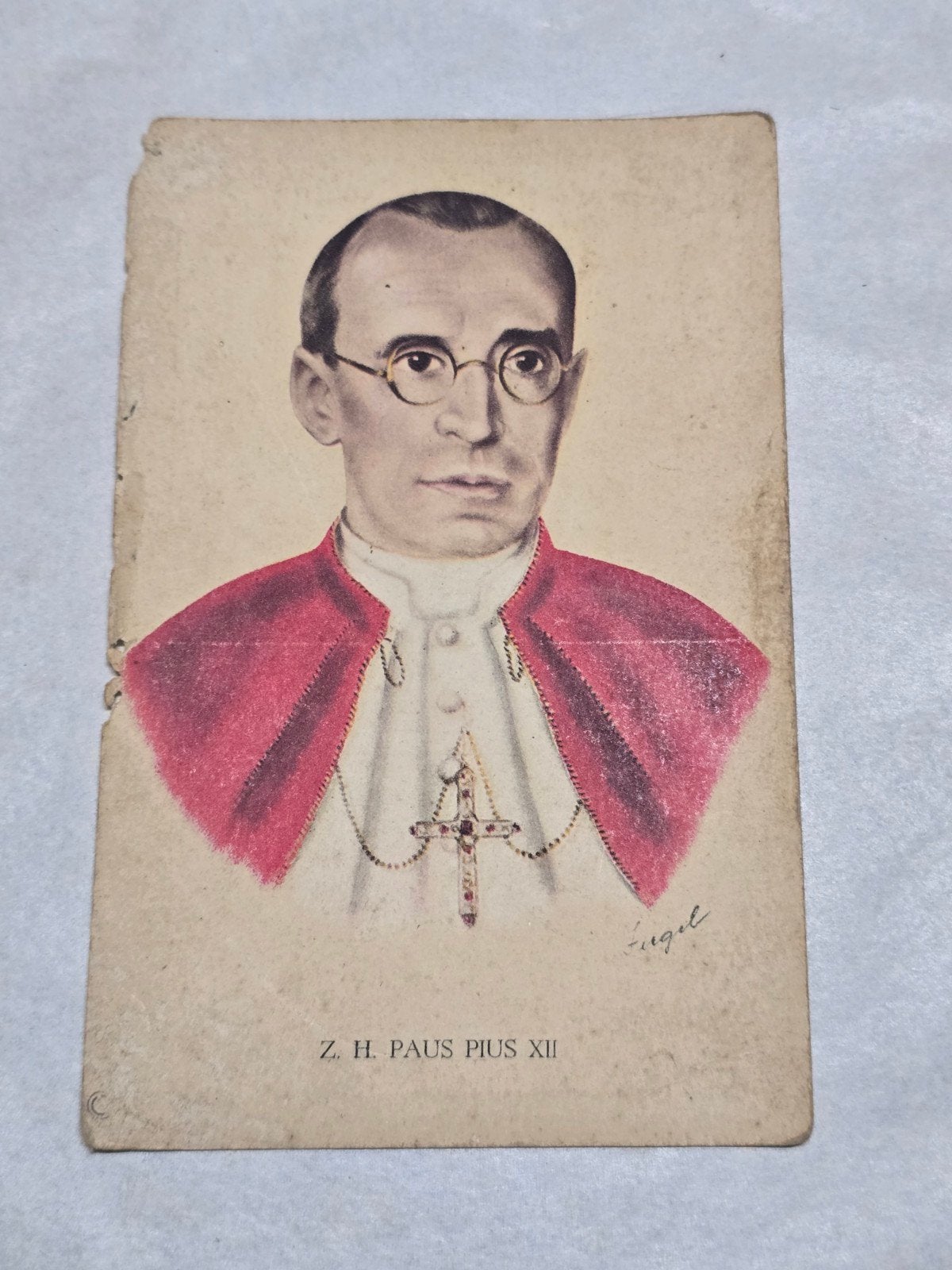 Z.H. Paus Pius XII Ansichtkaart - Ongelopen, Verzamelen, Ophalen of Verzenden