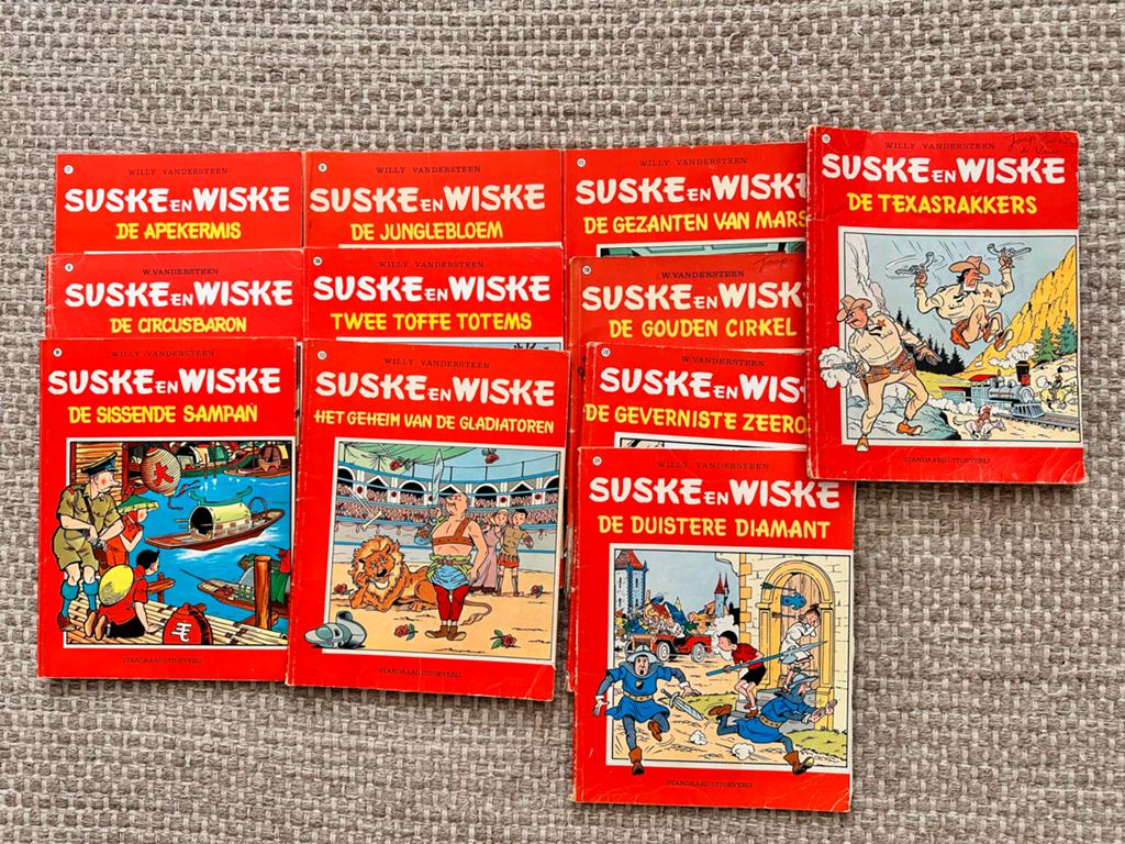 Suske en Wiske: Klassieke Rode Reeks (10 stuks), Meerdere stripboeken, Ophalen of Verzenden, Gelezen