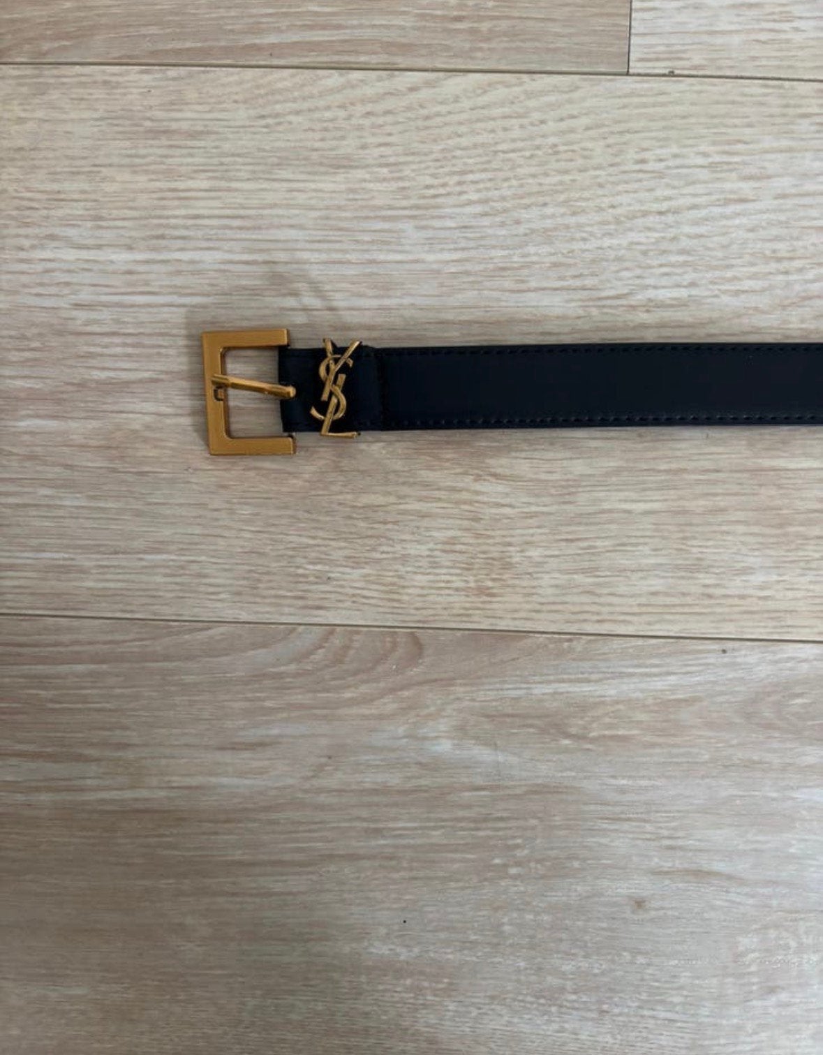 Designer riemen Y logo in wit zwart bruin, Verzenden, Zo goed als nieuw, Overige kleuren, 115 cm of meer