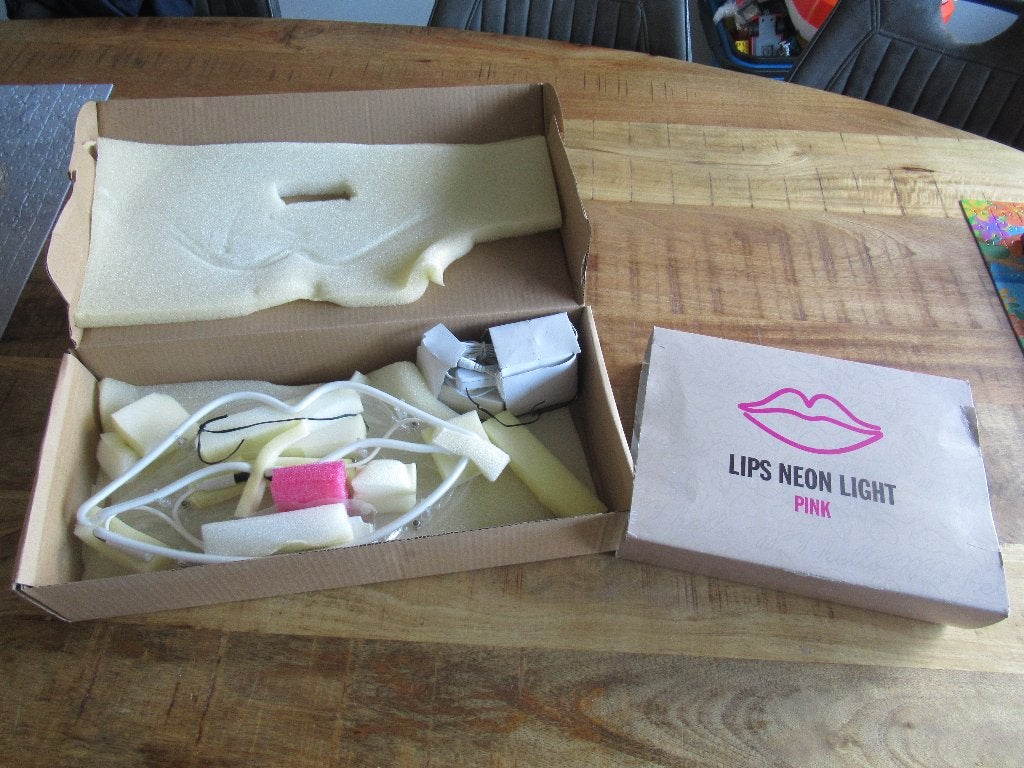 LIPS NEON LIGHT Locomocean wand Verlichting Urban outfitters, Ophalen of Verzenden, Zo goed als nieuw, Glas