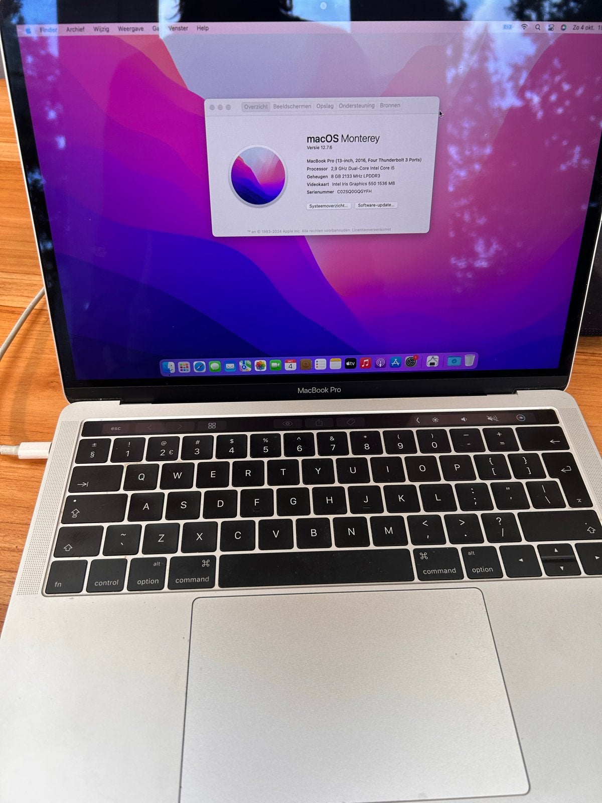 MacBook Pro 13 inch 2016 - 8GB RAM, 256GB SSD, 256 GB, 2 tot 3 Ghz, Qwerty, 8 GB