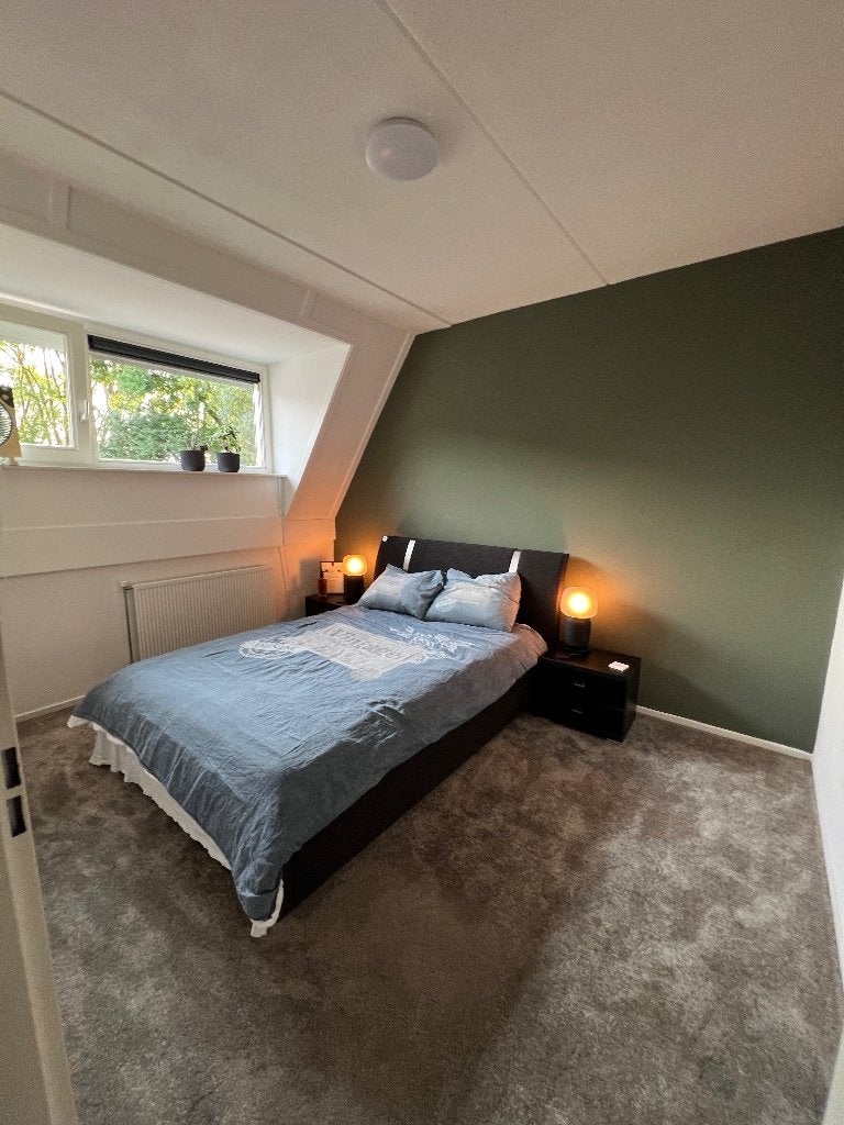Tweepersoons bed 140x200 zwart – incl. bedbodem + matras, Ophalen, Gebruikt, Zwart, Tweepersoons