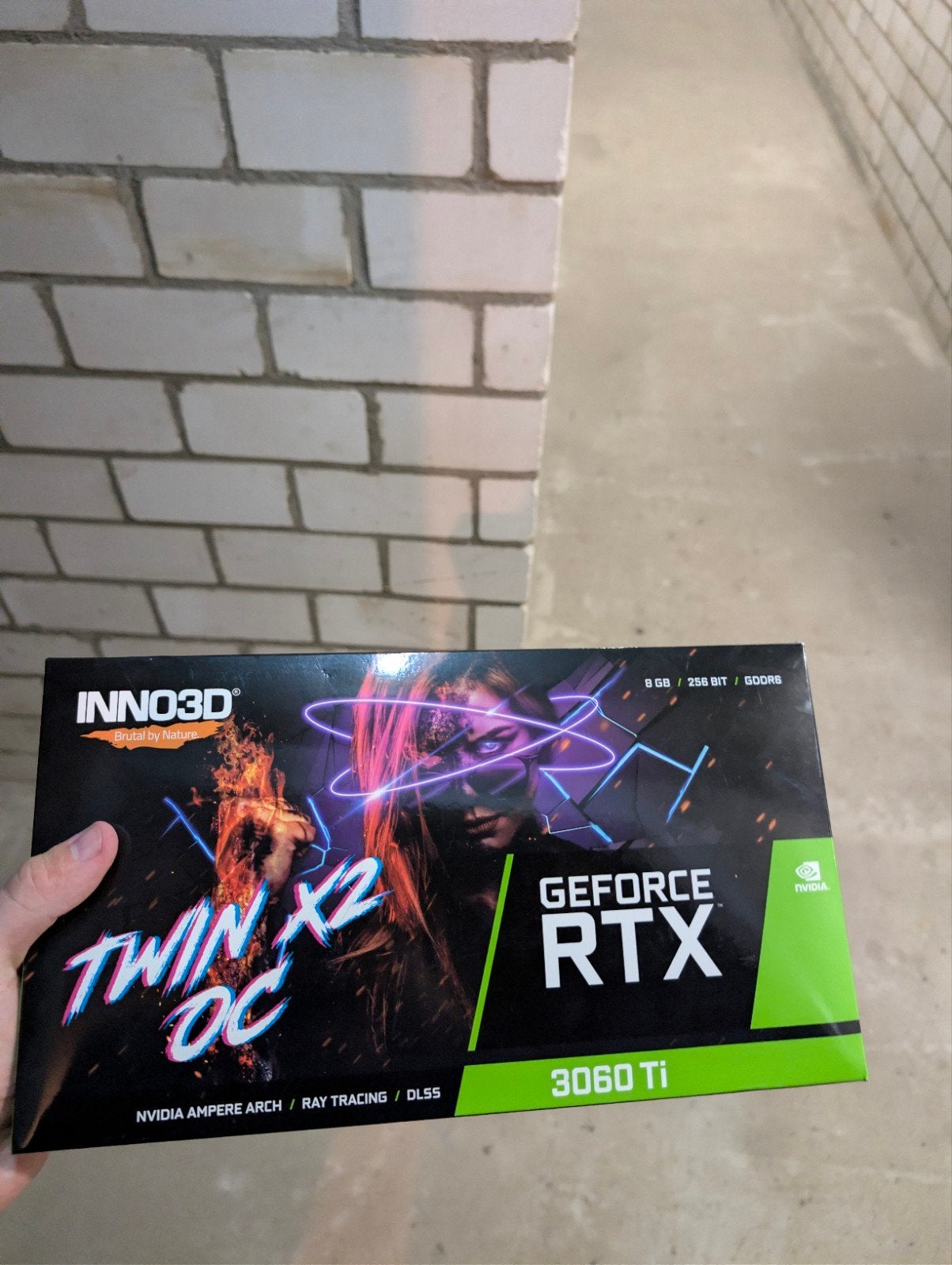 INNO3D GeForce RTX 3060 Ti Twin X2 OC 8GB, Ophalen, Gebruikt, GDDR6, PCI-Express 4