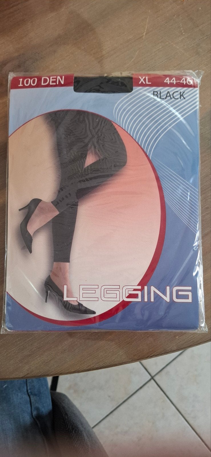 zwarte 100 Den. legging maat xl, Ophalen of Verzenden, Nieuw, Zwart, Legging