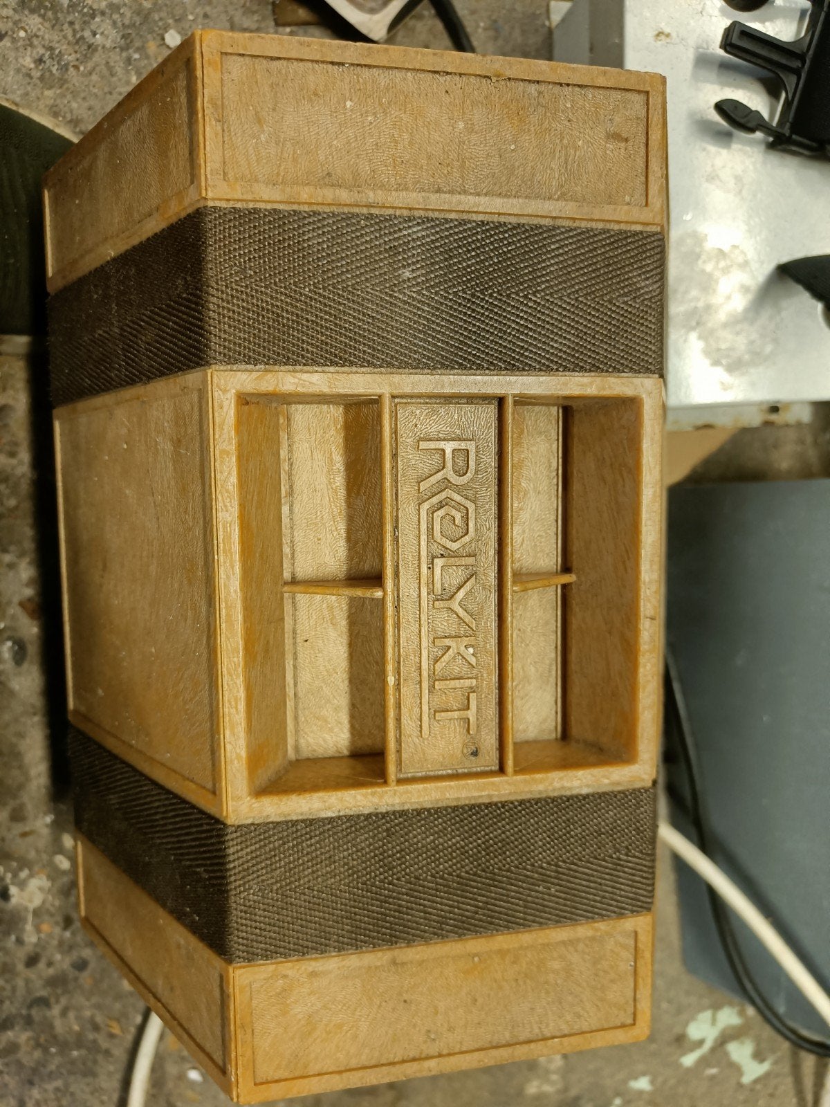 Vintage Rolykit opbergdoos - Handige opberger, Hobby en Vrije tijd, Overige Hobby en Vrije tijd, Ophalen