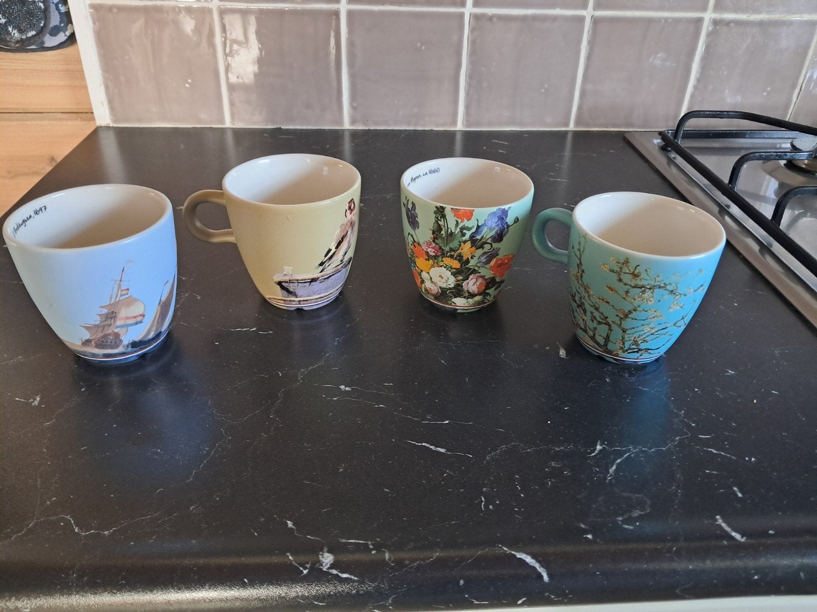 DouweEgberts Mokken Oude meesters, Rond, Ophalen of Verzenden, Aardewerk, Minder dan 40 cm