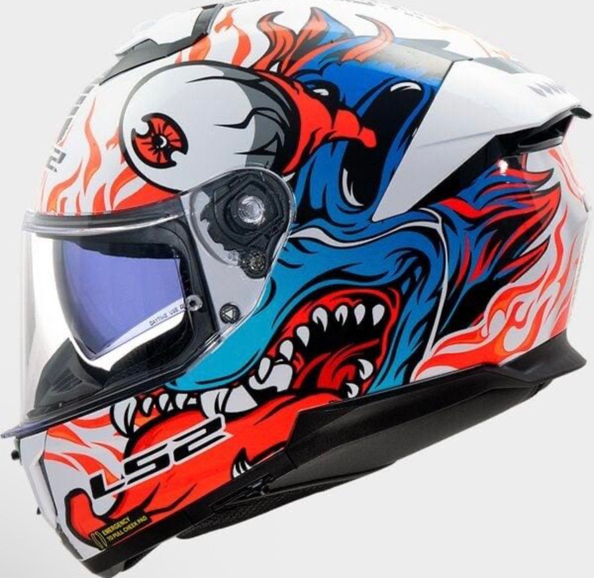 LS2 FF808 Stream II Inferno KartHelm, Sport en Fitness, Ophalen, Zo goed als nieuw, Helm of Handschoenen
