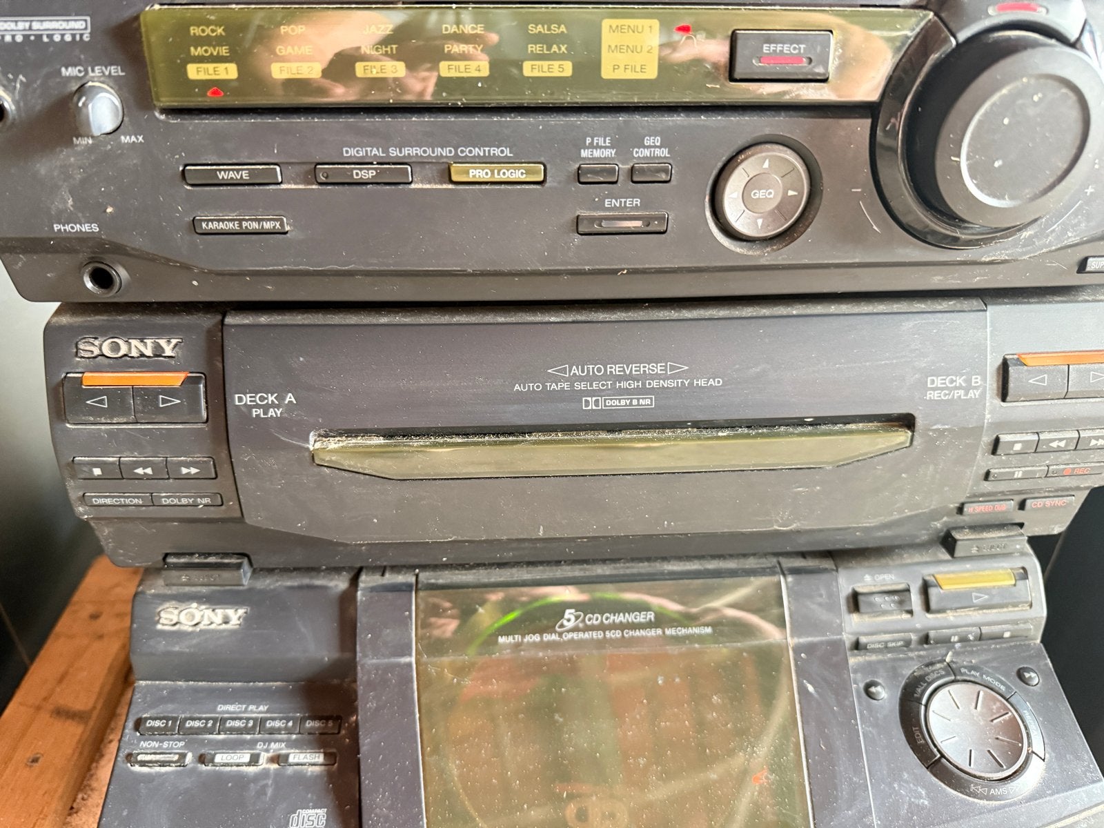 Sony Stereo Set met Platenspeler, CD-wisselaar en Speakers, Audio, Tv en Foto, Stereo-sets, Gebruikt, Cassettedeck, Sony, Losse componenten