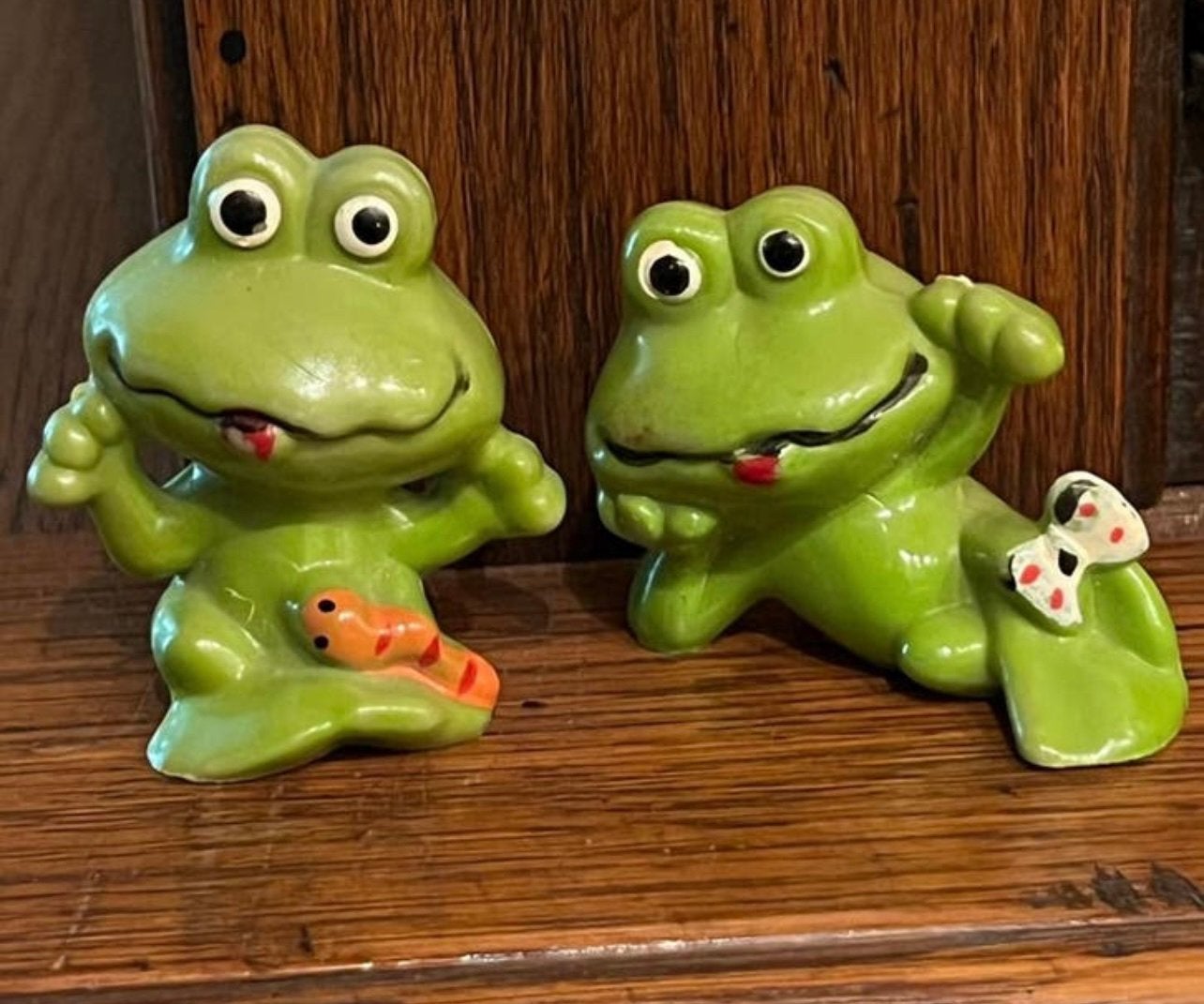 Vintage kikkers, Verzamelen, Beelden en Beeldjes, Ophalen of Verzenden, Zo goed als nieuw, Dier