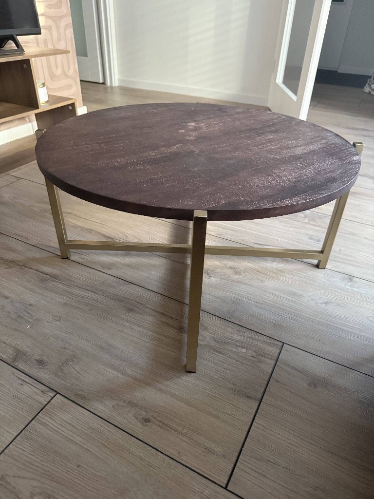 Salontafel, Huis en Inrichting, Tafels | Salontafels, Ophalen, Overige materialen, 100 tot 150 cm, Rond