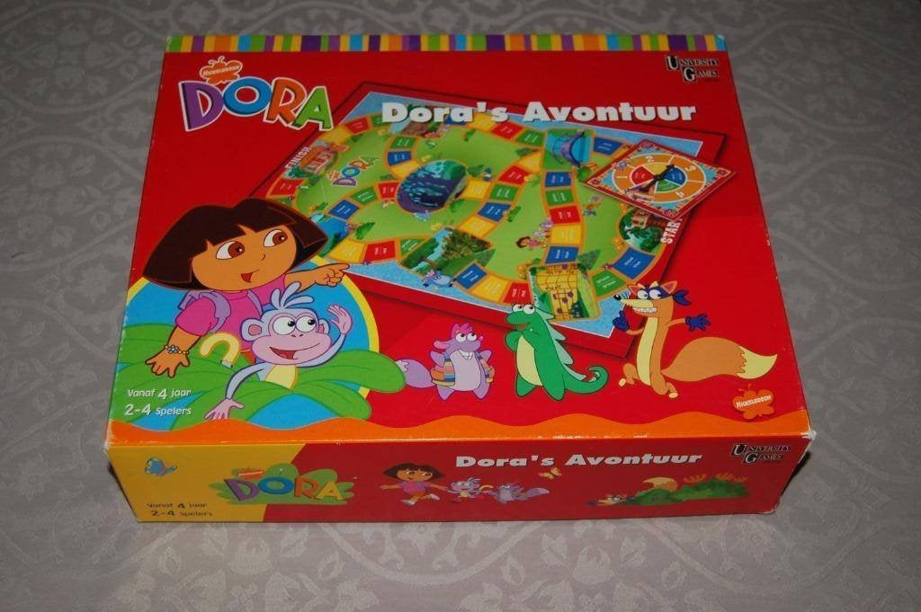 Dora's Avontuurspel, Hobby en Vrije tijd, Gezelschapsspellen | Bordspellen, Een of twee spelers, Ophalen of Verzenden, Zo goed als nieuw