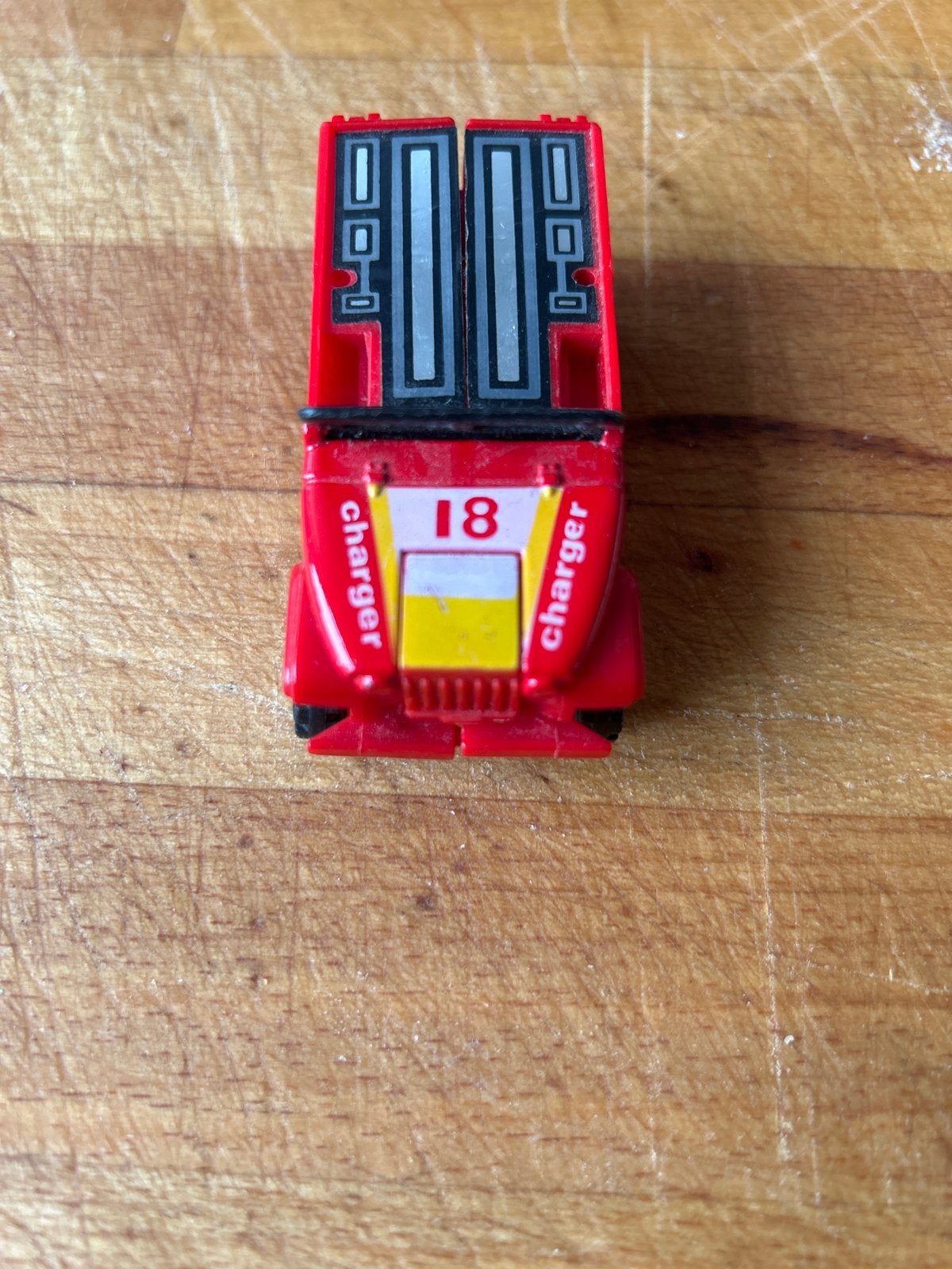 Vintage Rode Speelgoedauto "Charger 18", Ophalen of Verzenden, Gebruikt